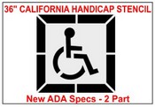 California ADA Handicap Stencil, 36"x36"