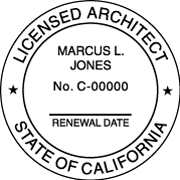 California Architectural Stamp