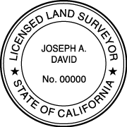 CALIFORNIA, Self-Inking State Surveyor