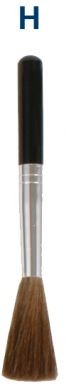 Flat Wide Black Goat Fingerprint BrushLatent Print Brushes
Latent Print Brush, Length: 4.5"