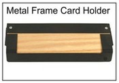 Desktop Fingerprint Cardholder, Wood/Metal Fingerprint Cardholder Frame