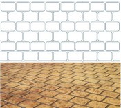 Cobblestone Tile Stencil Pattern