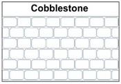 Cobblestone Tile Stencil Pattern