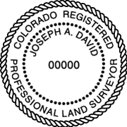 Colorado Self-Inking Surveyor Stamp