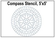 Compass Stencil Pattern