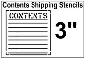 Contents Shipping Stencil
