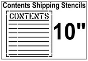 Contents Shipping Stencil