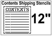 Contents Shipping Stencil