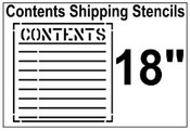 Contents Shipping Stencil