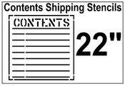 Contents Shipping Stencil