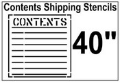 Contents Shipping Stencil