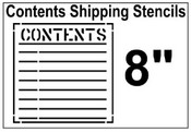 Contents Shipping Stencil