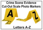 Photo Marker with Cut-Out Scale - A - Z
Evidence Photo Markers