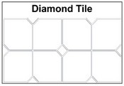 Diamond Tile Stencil Pattern