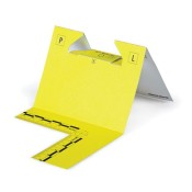 Cut-Out ID Tents, 201-300, Yellow