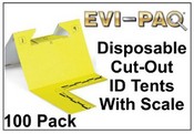 Cut-Out ID Tents, 201-300, Yellow