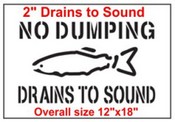 Drains to Sound Stencil