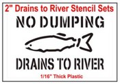 Drains to River Stencil 10pk