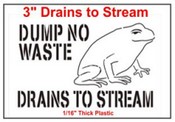 Drains to Stream Stencil