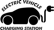 Electric Vehicle Charging Station Stencil