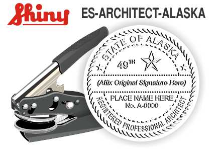 ALASKA Architect Embossing Seal