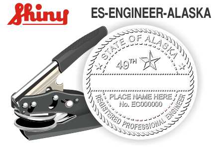 ALASKA Engineer Embossing Seal