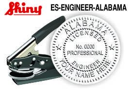 ALABAMA Engineer Embossing Seal