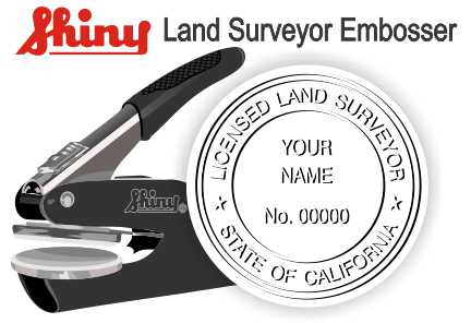 Surveyor Seal
Surveyor Embosser 
Engineering Stamp
Architectural Stamp
Mechanical Engineer Stamp
Land Surveyor Stamp