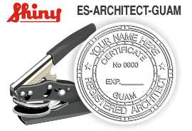 Guam Architect Embossing Seal