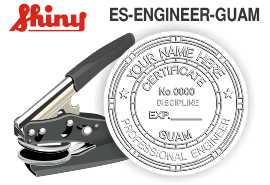 Guam Engineer Embossing Seal