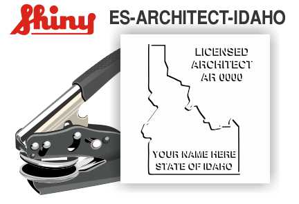 Idaho Architect Embossing Seal