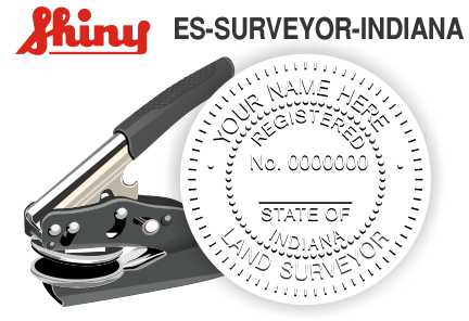 Indiana Surveyor Embossing Seal