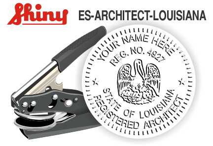 Louisiana Architect Embossing Seal