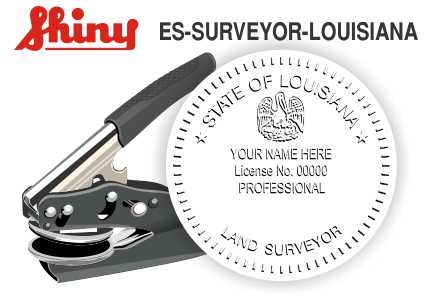 Louisiana Surveyor Embossing Seal