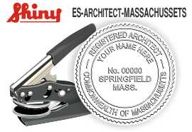 Massachusetts Architect Embossing Seal