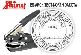 North Dakota Architect Embossing Seal