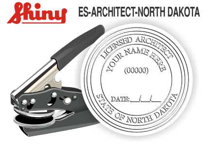 North Dakota Architect Embossing Seal