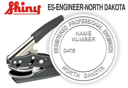 North Dakota Engineer Embossing Seal