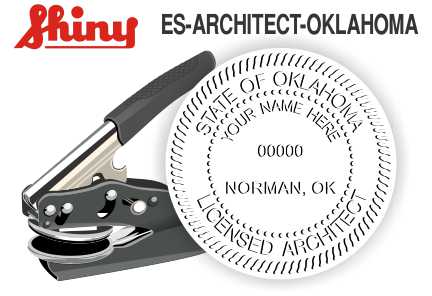 Oklahoma Architect Embossing Seal