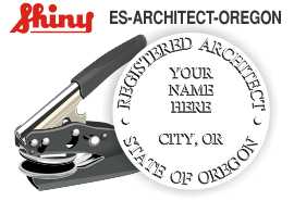 Oregon Architect Embossing Seal