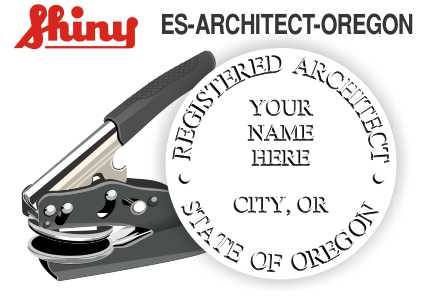 Oregon Architect Embossing Seal