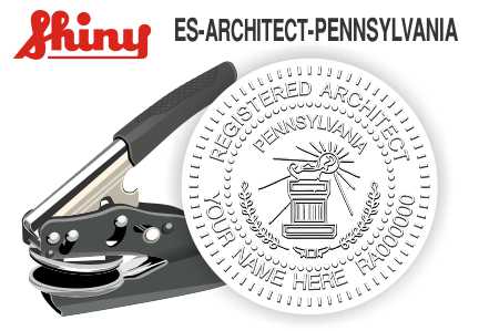 Pennsylvania Architect Embossing Seal