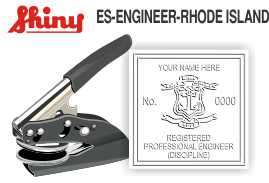 Rhode Island Engineer Embossing Seal