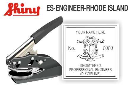 Rhode Island Engineer Embossing Seal