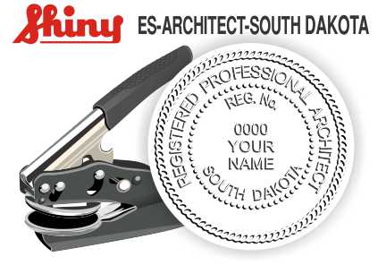 South Dakota Architect Embossing Seal