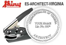 Virginia Architect Embossing Seal