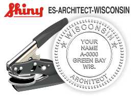 Wisconsin Architect Embossing Seal