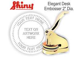 Elegant Brass Desk Embosser
Elegant Desk Embosser - Brass