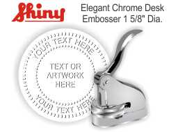 Elegant Chrome Embosser 
Elegant Desk Embosser - Chrome