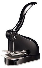 Elegant Black Chrome Desk Embosser
Elegant Desk Embosser - Black